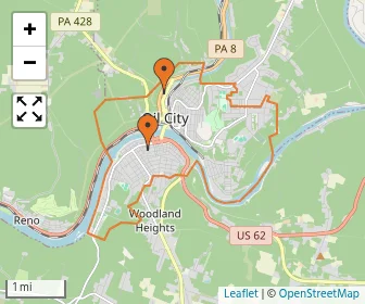 Area schools map